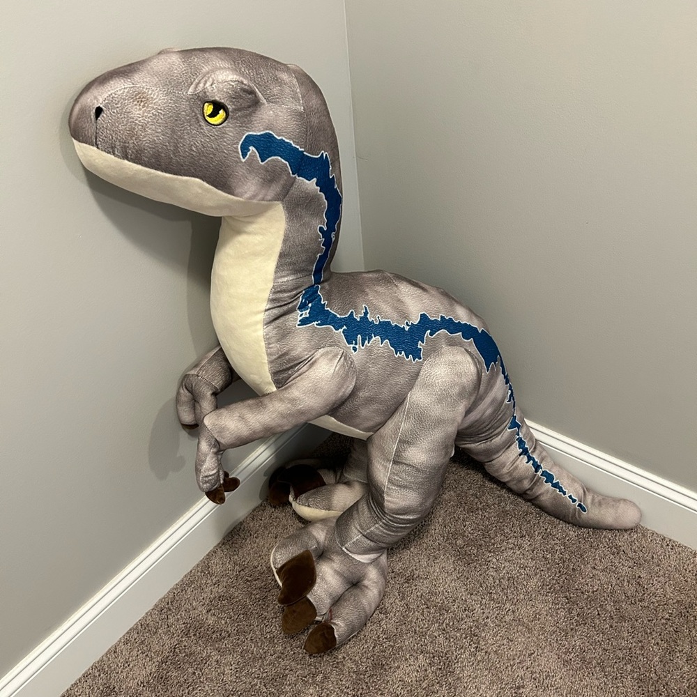 Jurassic World 40” Raptor Blue Plush Velociraptor Jumbo XL Huge